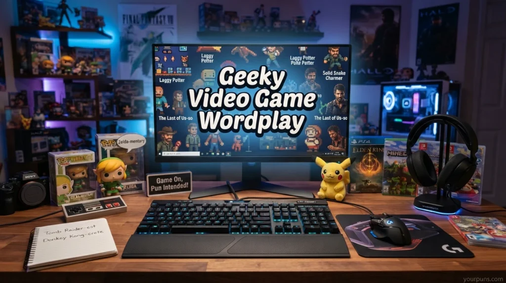 Geeky Video Game Wordplay