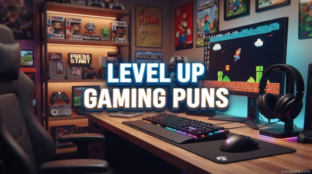 Level Up Gaming Puns
