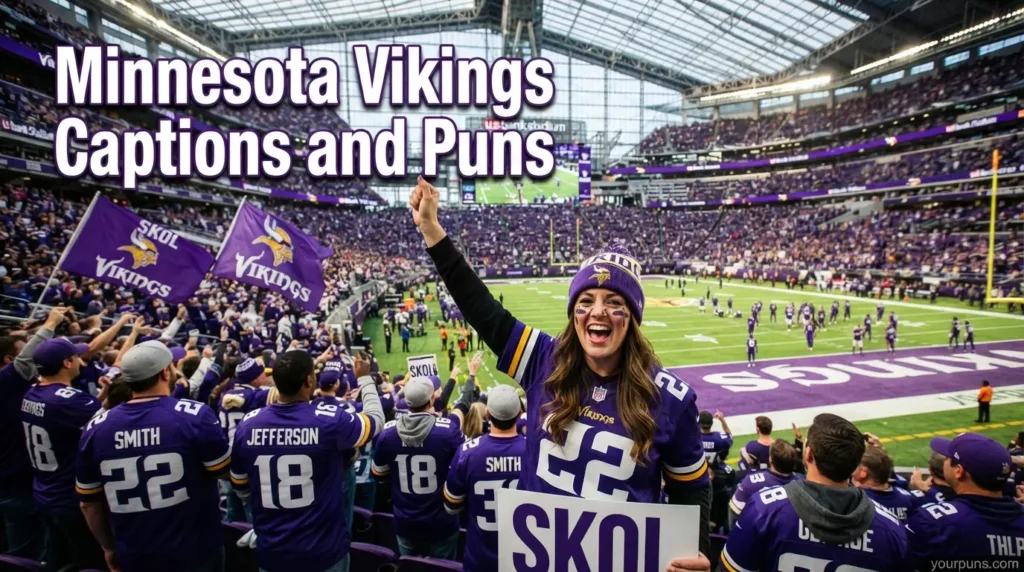 Minnesota Vikings Captions and Puns.