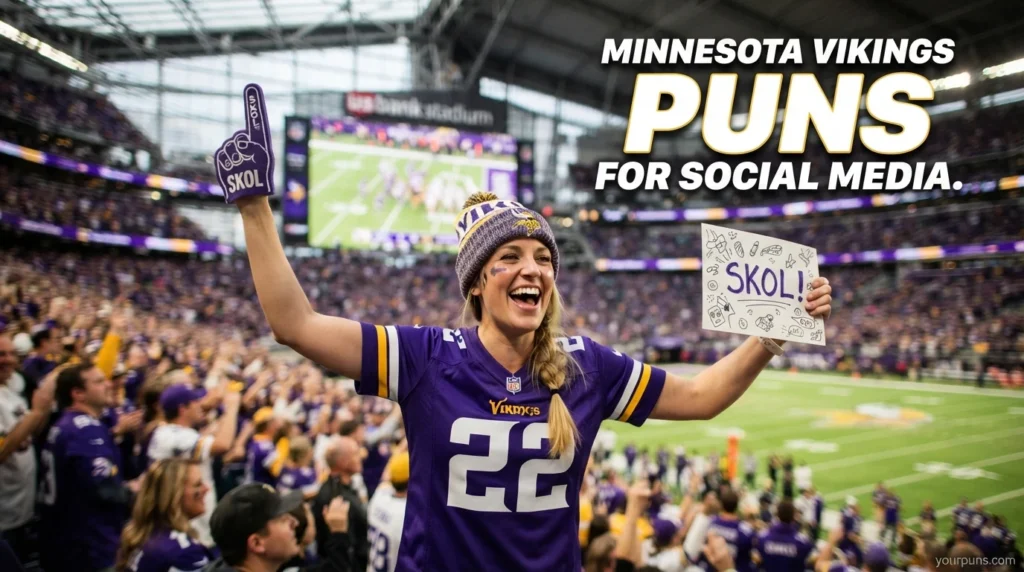 Minnesota Vikings Puns for Social Media.