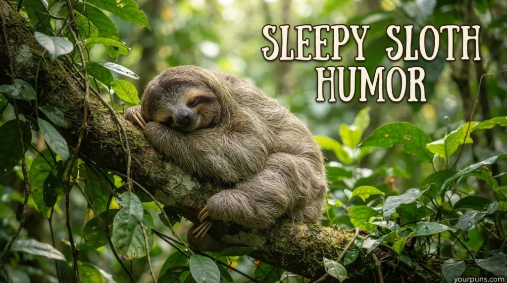 Sleepy Sloth Humor