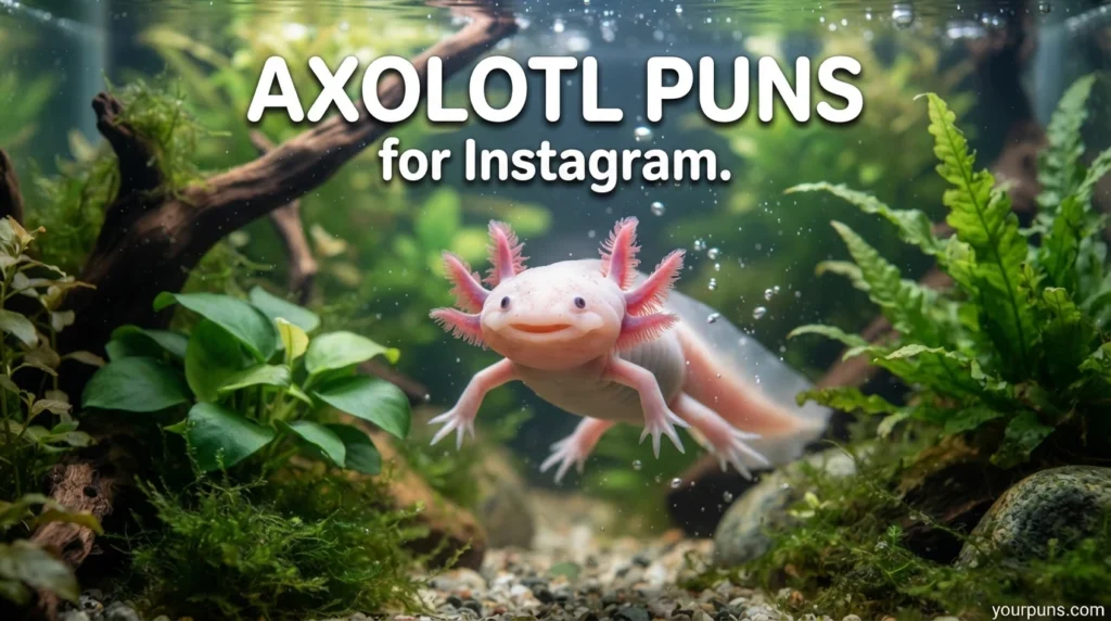 Axolotl Puns for Instagram.