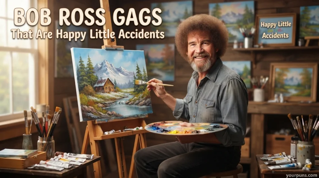 Bob Ross Gags That Are Happy Little Accidents