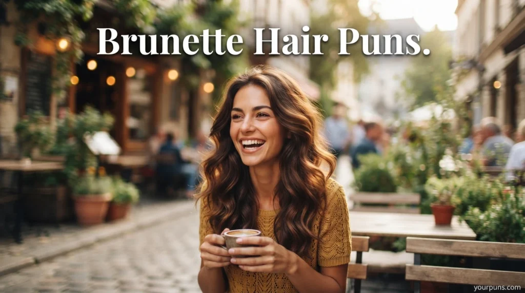 Brunette Hair Puns.
