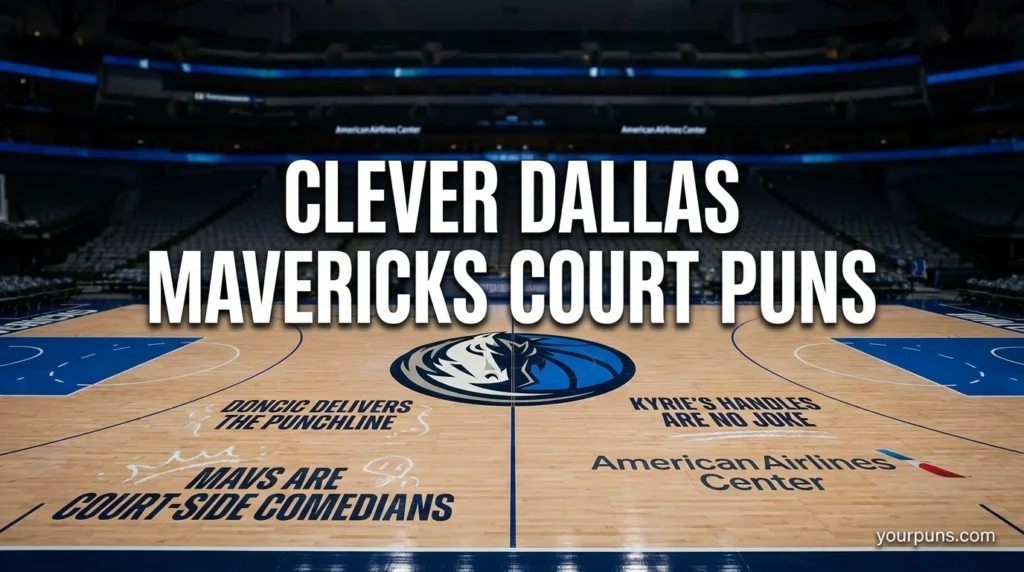 Clever Dallas Mavericks Court Puns