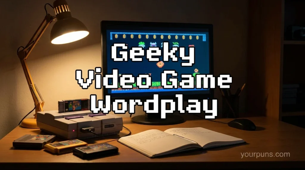 Geeky Video Game Wordplay