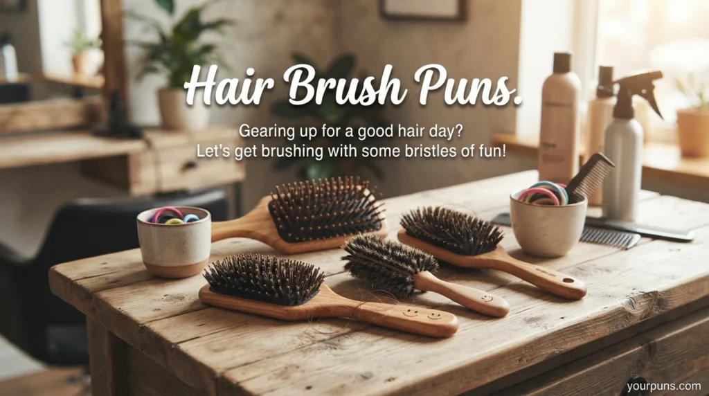 Hair Brush Puns.