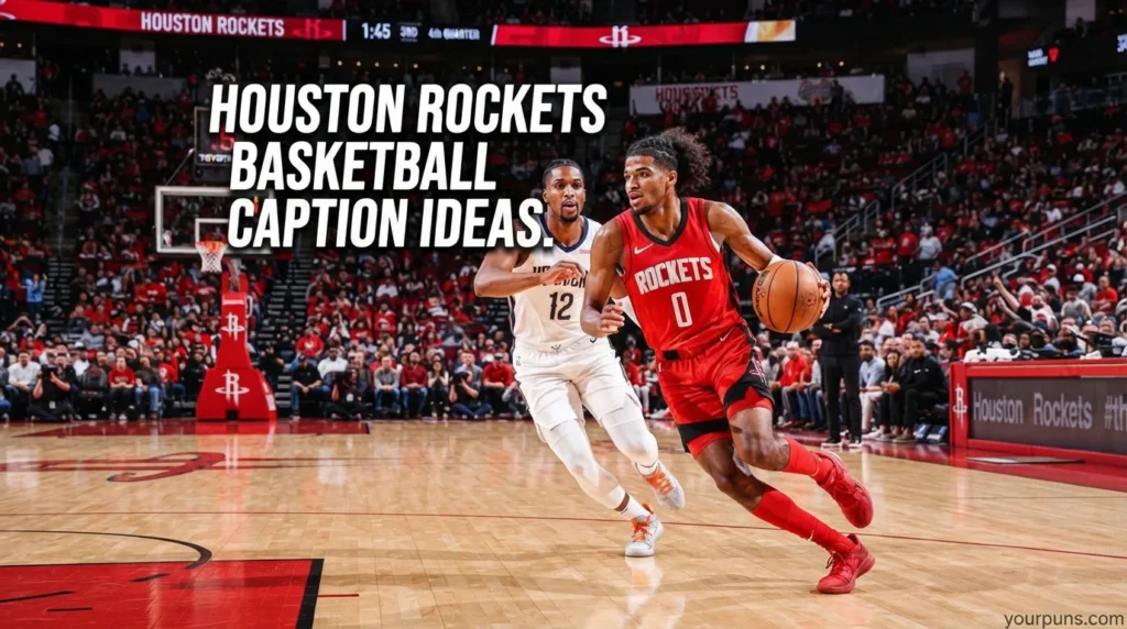 Houston Rockets Basketball Caption Ideas.