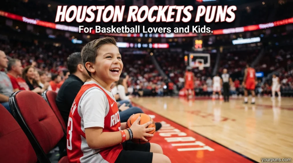 Houston Rockets Puns for Basketball Lovers and Kids.