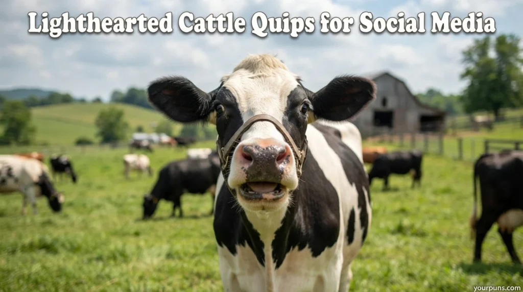 Lighthearted Cattle Quips for Social Media